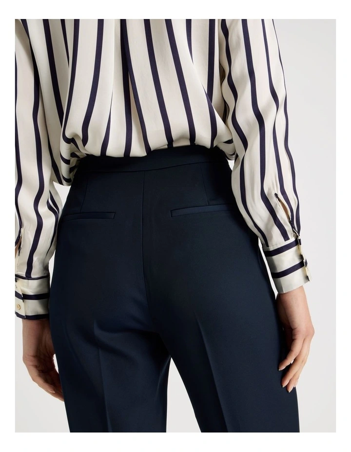 Drape Twill Straight Leg Pants in Navy image 5