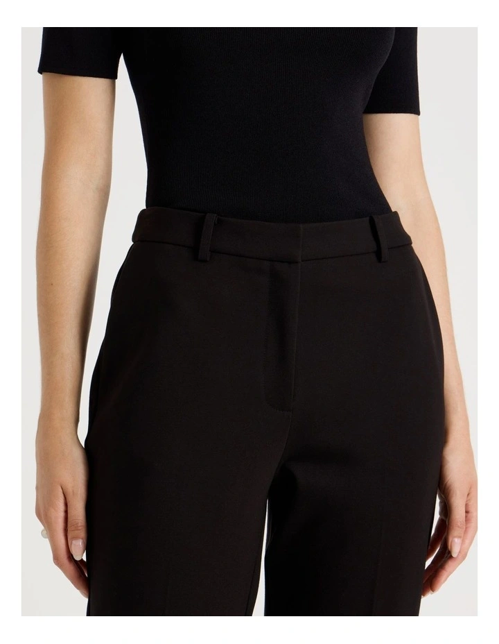 Ponte Straight Leg Pant in Black image 5