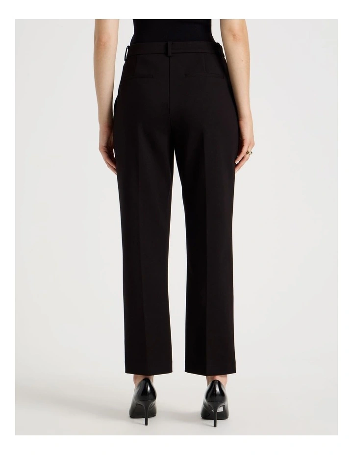 Ponte Straight Leg Pant in Black image 6