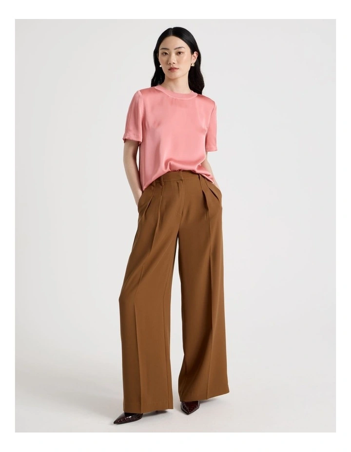 Wide Leg Pant in Tan image 1