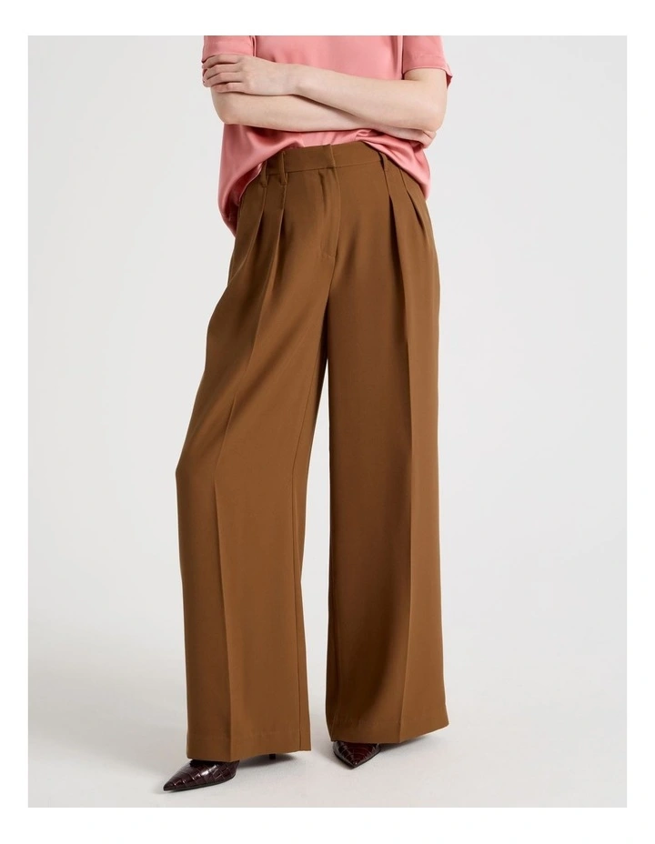 Wide Leg Pant in Tan image 2
