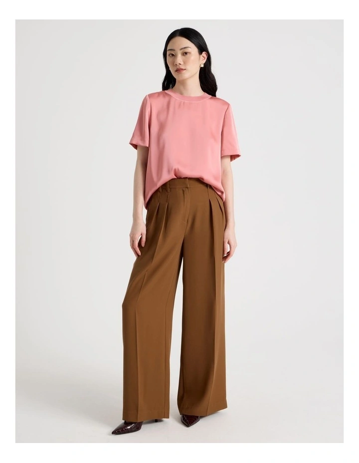 Wide Leg Pant in Tan image 5