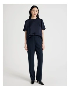 Straight Leg Pant in Navy