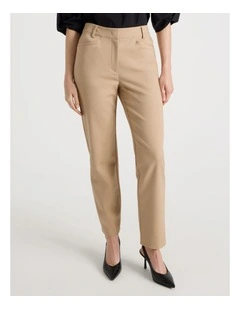 Compact Sateen Pant in Stone