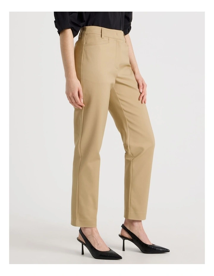 Compact Sateen Pant in Stone image 2