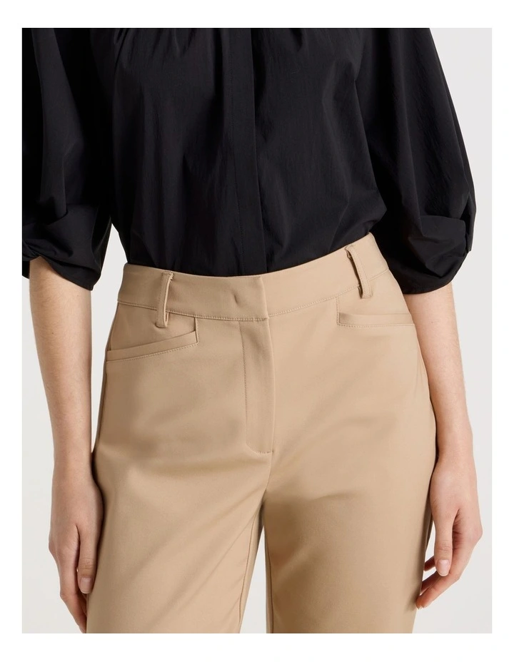 Compact Sateen Pant in Stone image 3