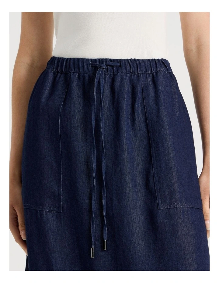 Lyocell Denim Midi Skirt image 4