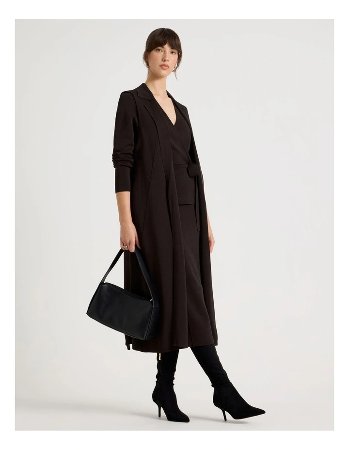 Milano Midi Skirt in Chocolate image 7