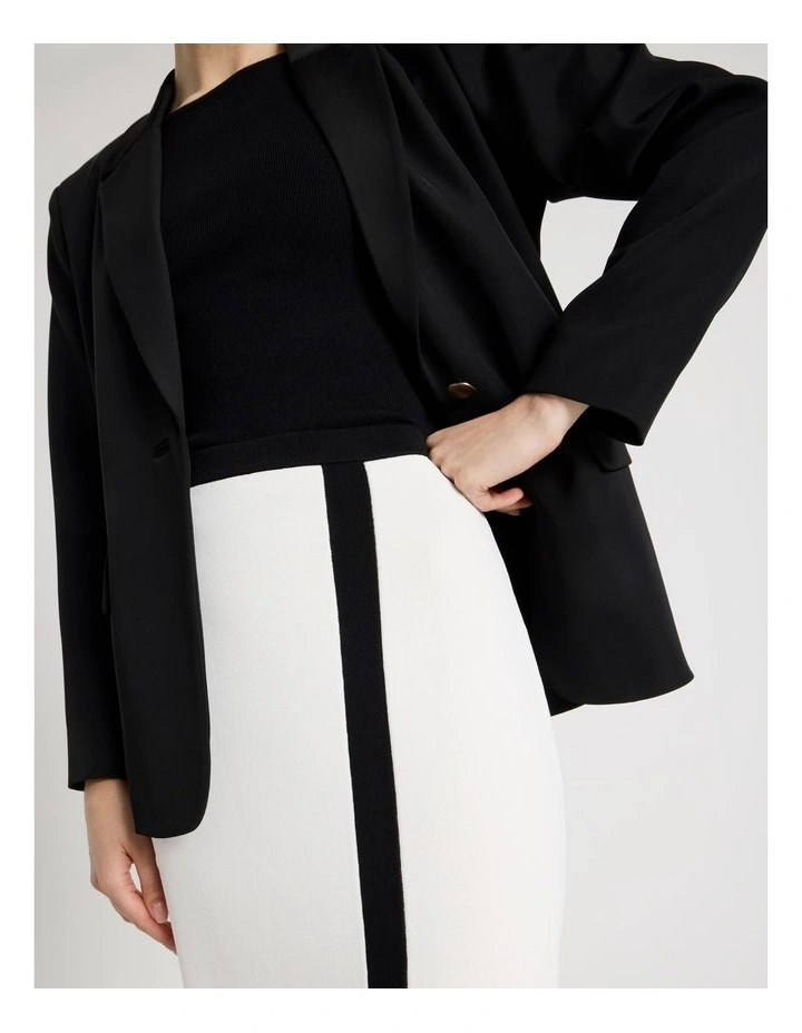 Milano Pencil Midi Skirt in Ecru image 3