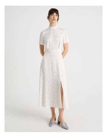 POLKA DOT DENIM BLUE colour