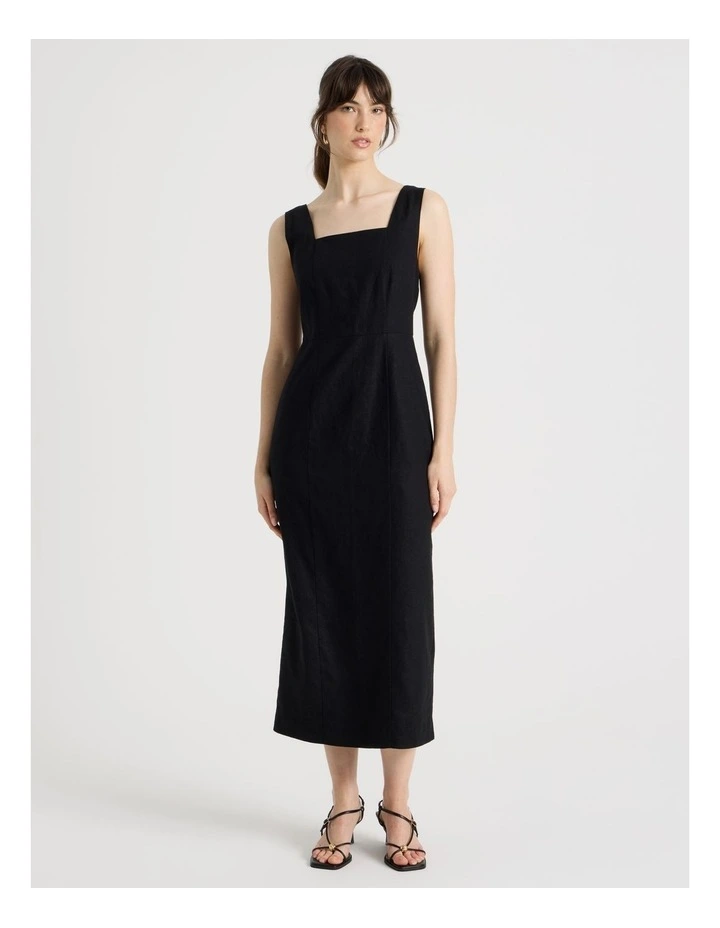 Sleeveless Tank Midi Dress in Black image 5