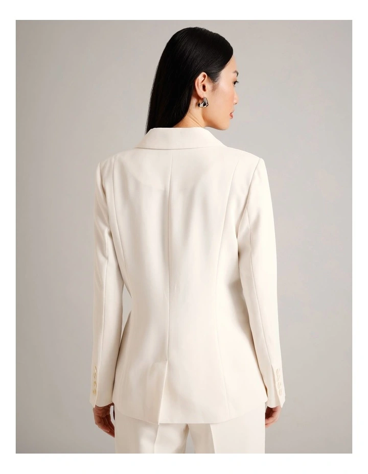 Single Breasted Blazer in Ecru image 6