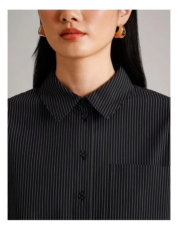 Organic Cotton Blend Relaxed Shirt in Assorted image 3