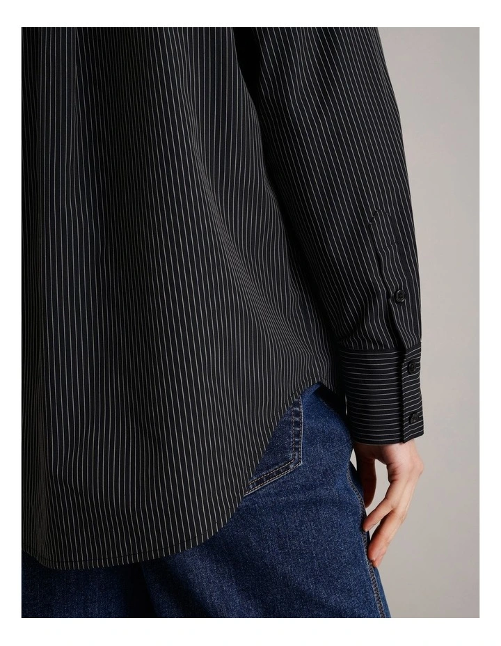 Organic Cotton Blend Relaxed Shirt in Assorted image 7