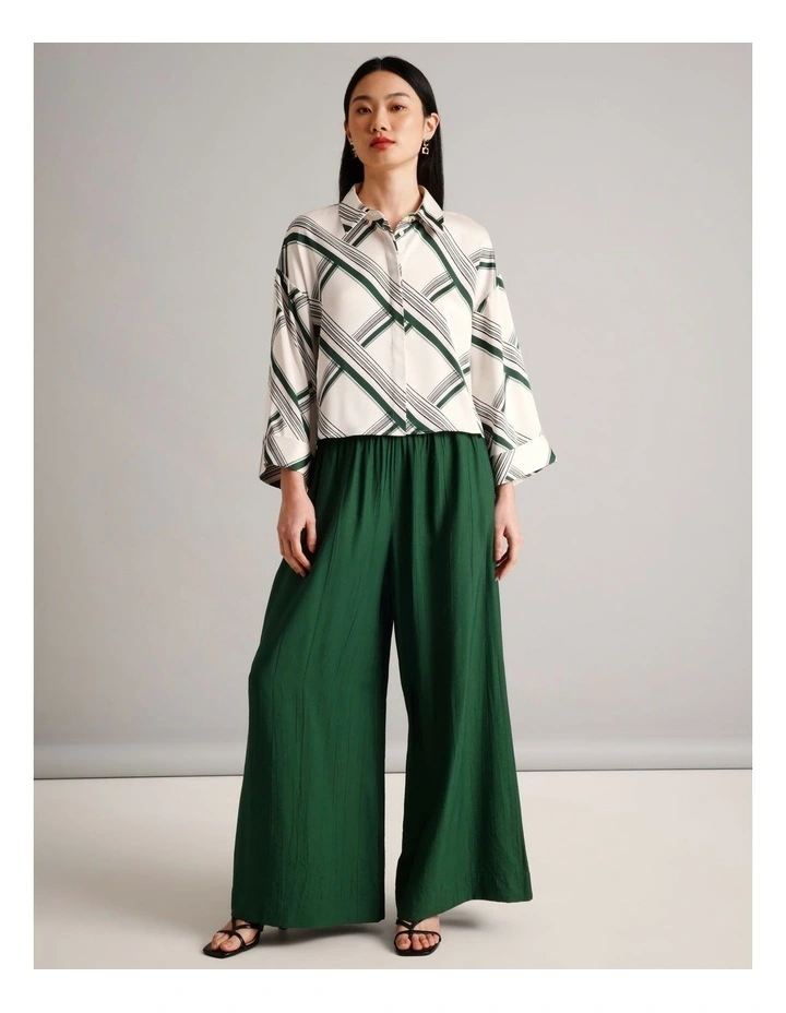 Recycled Polyester Satin Printed Shirt in Assorted image 3