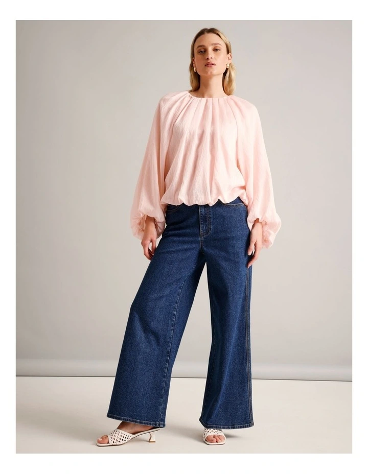 Volume Sleeve Blouse in Light Pink image 3