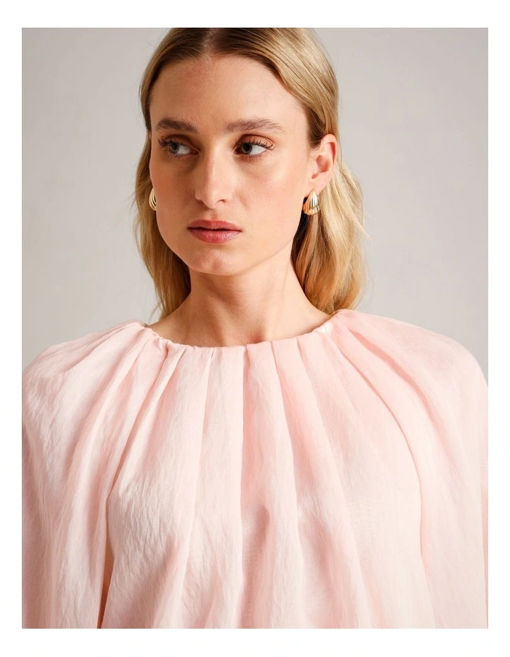 Volume Sleeve Blouse in Light Pink image 4