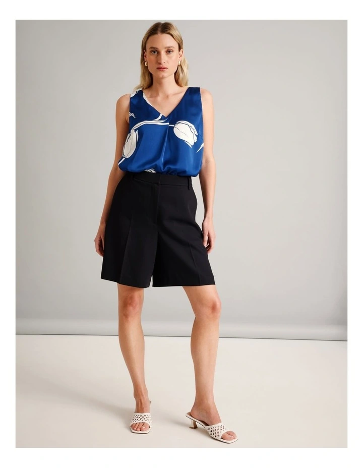 V-Neck Satin Tank in Assorted image 2