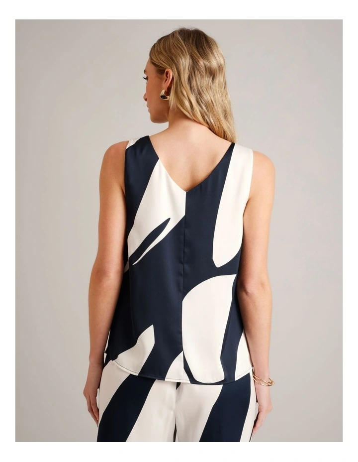 V-Neck Satin Tank in Assorted image 5