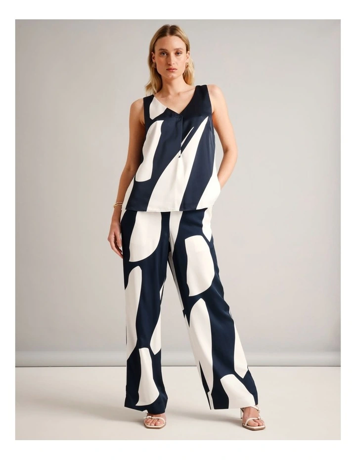 V-Neck Satin Tank in Assorted image 6