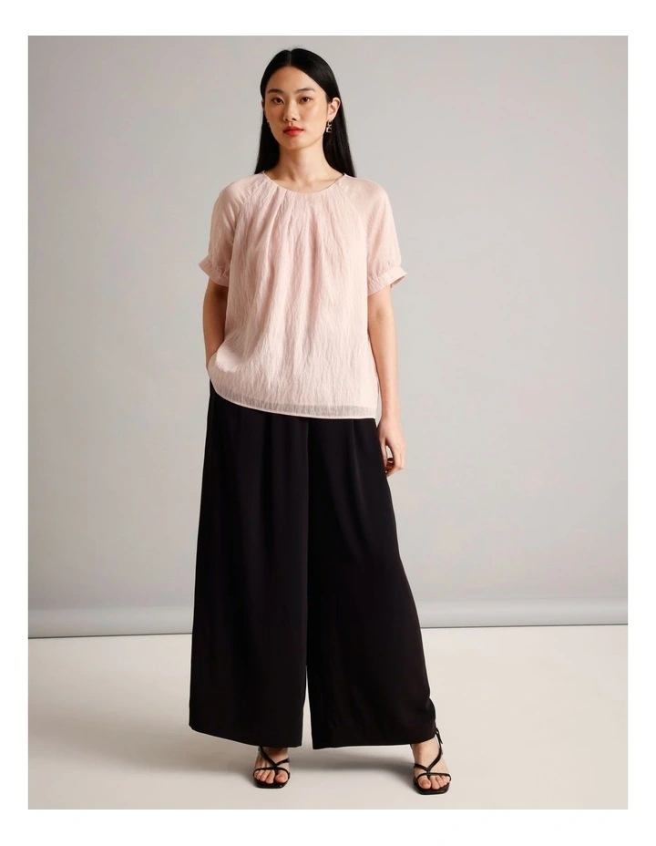 Pleated Front Top in Dusty Pink image 3