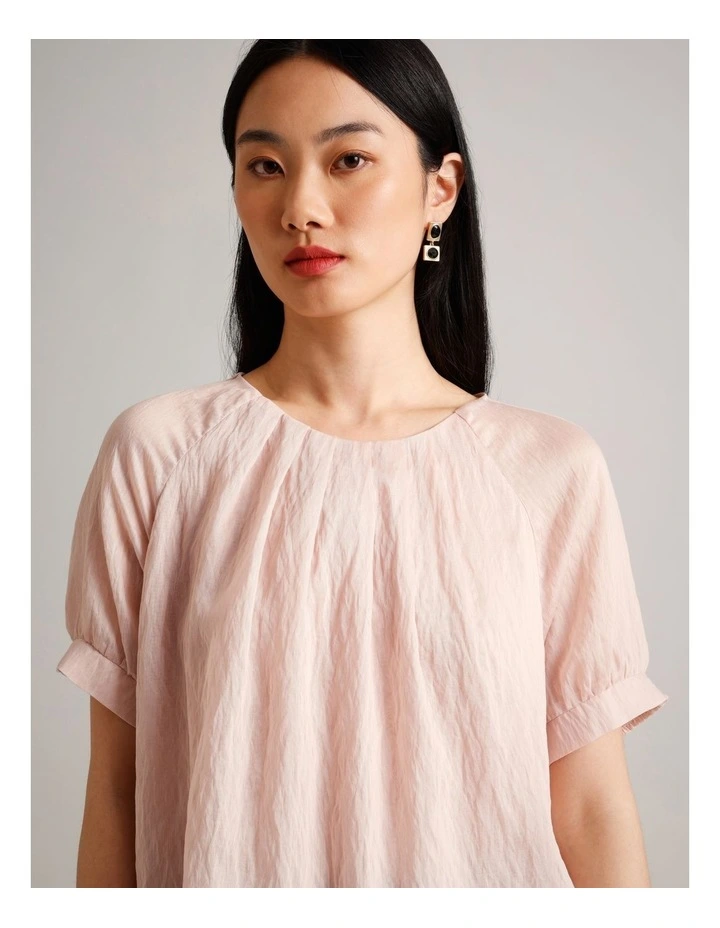 Pleated Front Top in Dusty Pink image 4