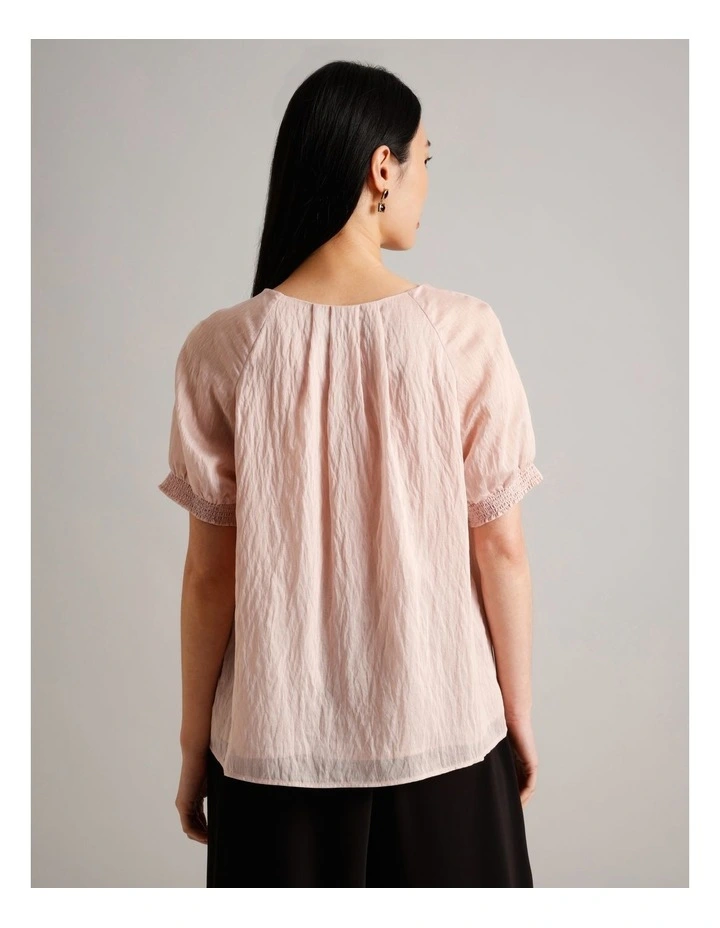 Pleated Front Top in Dusty Pink image 5