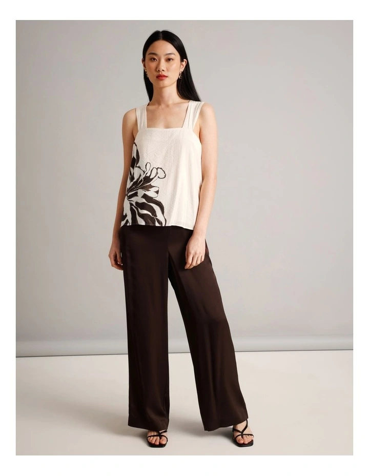 Placement Floral Knot Back Top in Assorted image 3