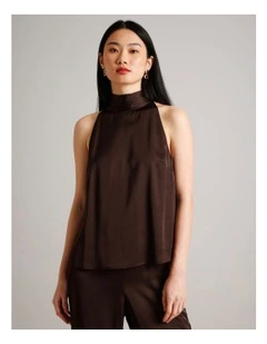 Halter Top in Brown