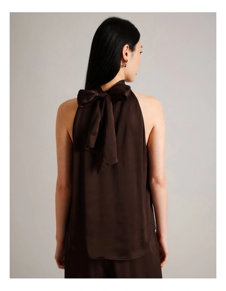 Halter Top in Brown image 5