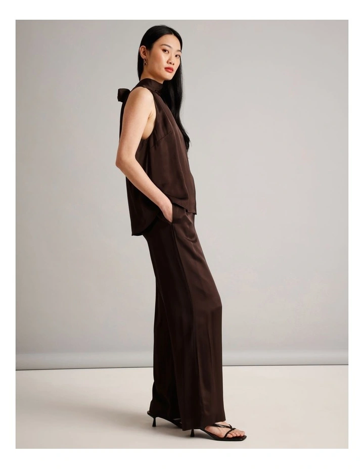 Halter Top in Brown image 7