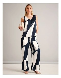 Fluid Satin Pant in Assorted