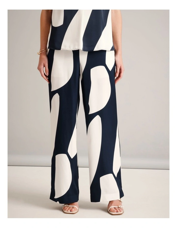 Fluid Satin Pant in Assorted image 4