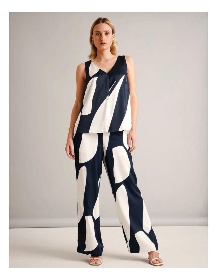 Fluid Satin Pant in Assorted image 7