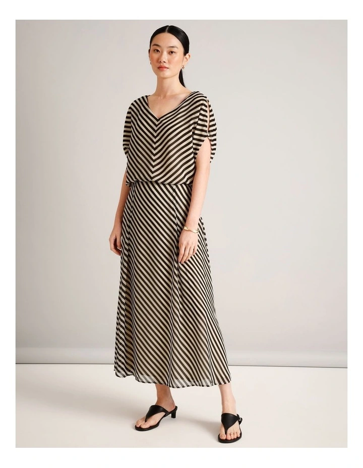 Recycled Polyester Floaty Maxi Skirt in Assorted image 2