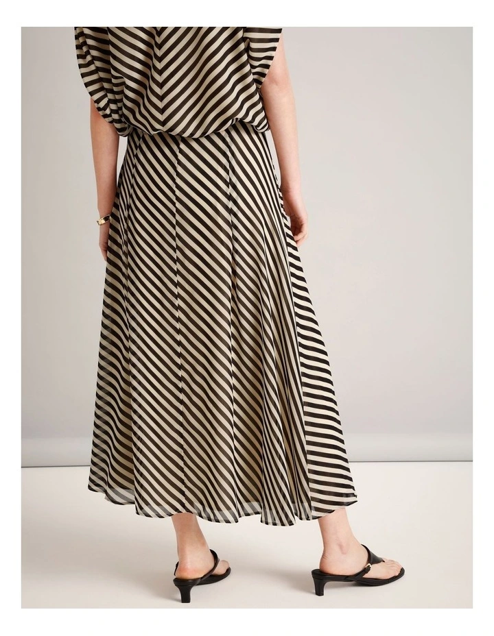 Recycled Polyester Floaty Maxi Skirt in Assorted image 5