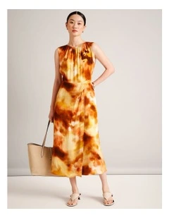 Draped Sleeveless Dress in Assorted