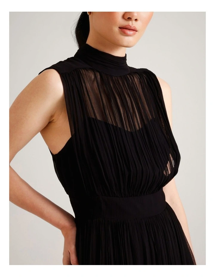 Sleeveless Yoryu Dress in Black image 6