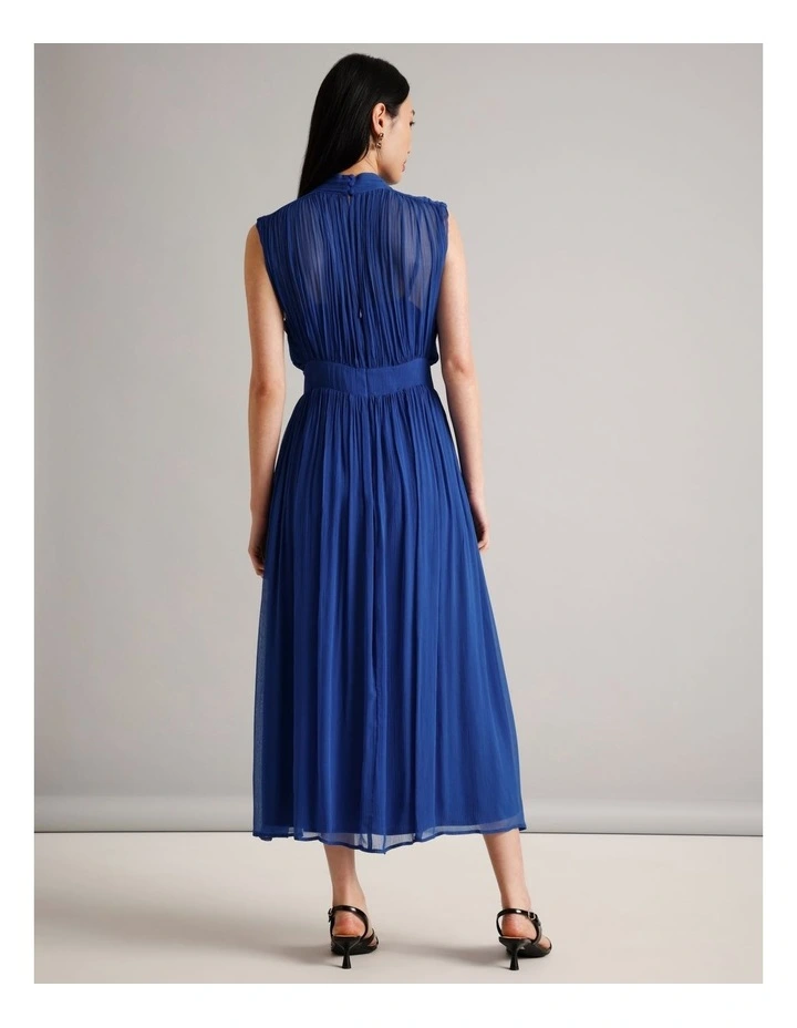 Sleeveless Yoryu Dress in Cobalt image 6