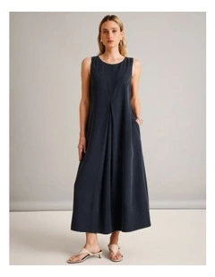 Sleeveless Relaxed Dress in Navy