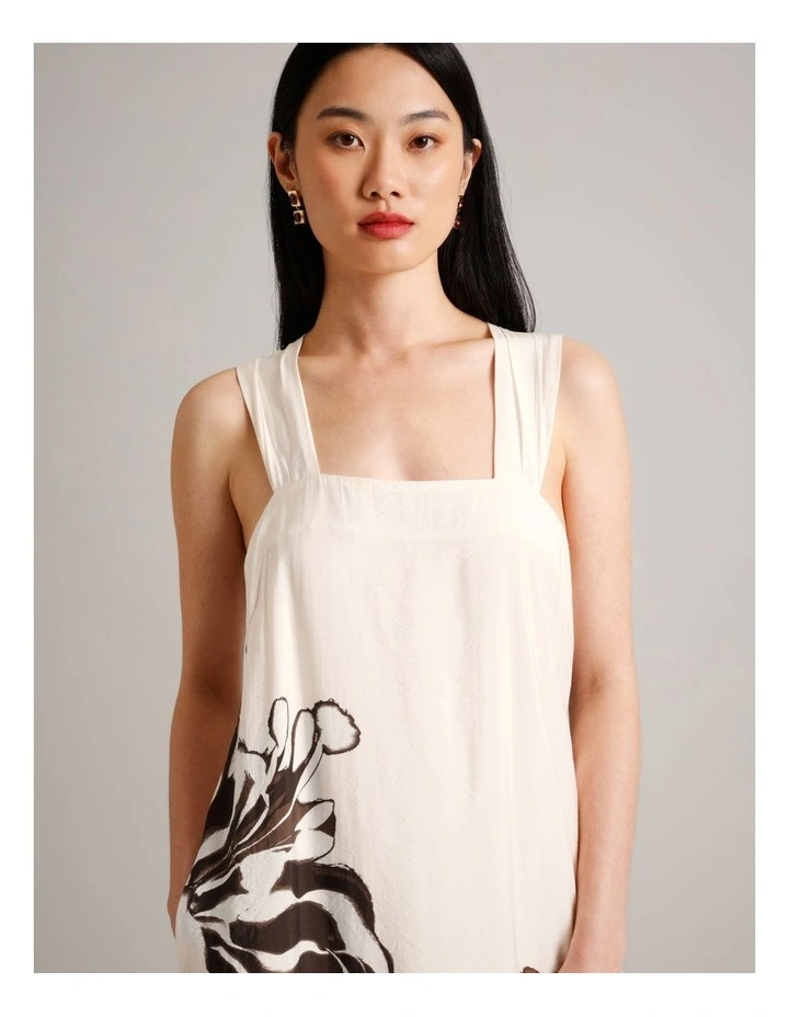 Placement Floral Knot Back Dress in Assorted image 7