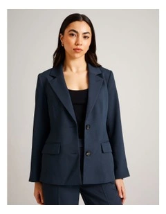 Single Breasted Blazer in Navy