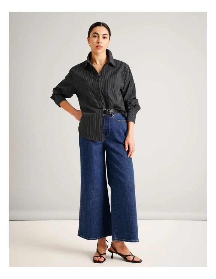 Organic Cotton Blend Relaxed Shirt in Assorted image 2