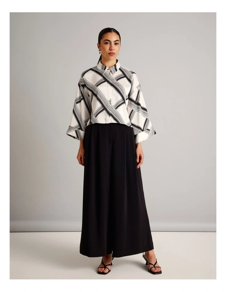 Recycled Polyester Satin Printed Shirt in Assorted image 6