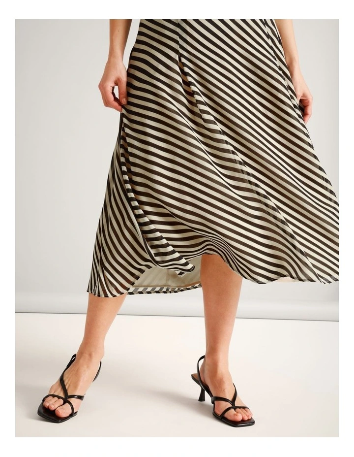 Recycled Polyester Blend Floaty Maxi Skirt in Assorted image 5