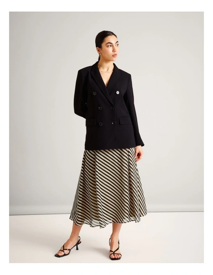Recycled Polyester Blend Floaty Maxi Skirt in Assorted image 7