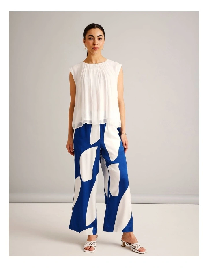 Fluid Satin Pant in Assorted image 1