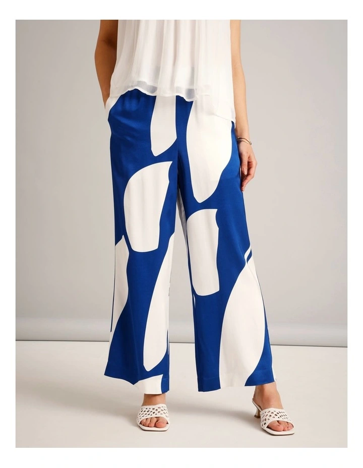 Fluid Satin Pant in Assorted image 3