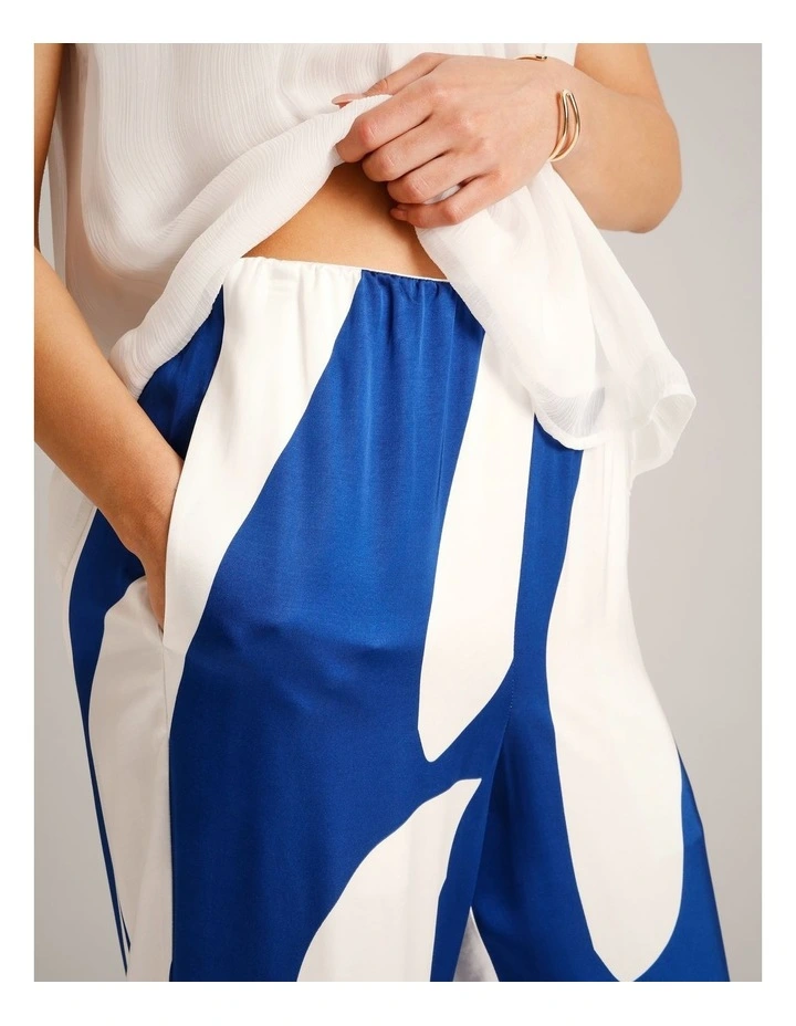 Fluid Satin Pant in Assorted image 4