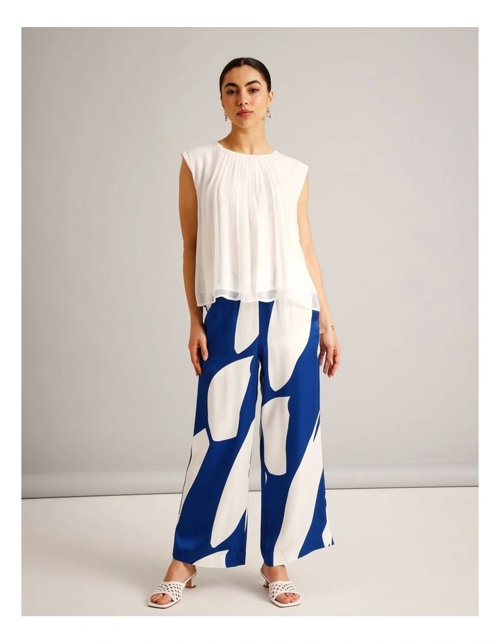 Fluid Satin Pant in Assorted image 6